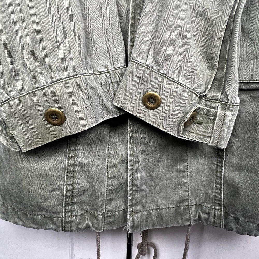 Vintage We The Free Olive Utility Jacket/Removable Faux Fur Lining Size XS - Picture 6 of 10